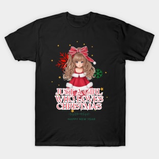 Just a Girl Who Loves Christmas T-Shirt